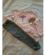 Baby Girl Baby Essential 12M 2pc Outfit Shirt&amp;Leggings Long Sleeve Sequi... - $18.81