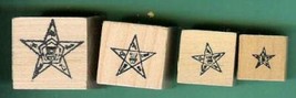 OES Order of  Eastern star Masonic Rubber Stamp logos Set 4 sizes mason - $22.50