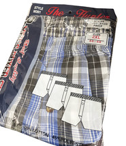 Men's King Pack Of 3 Assorted Plaid Boxer Underwear Multi-Colors M301 - 2XL