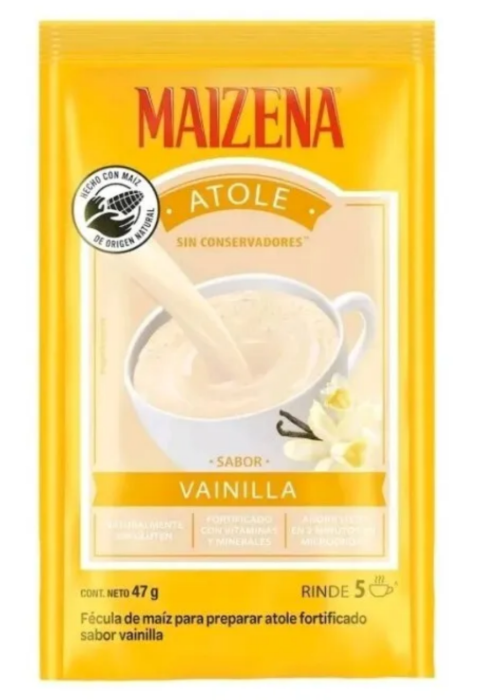 4X MAIZENA ATOLE VAINILLA VANILLA FLAVORED BREAKFAST DRINK -4 of 47g ...