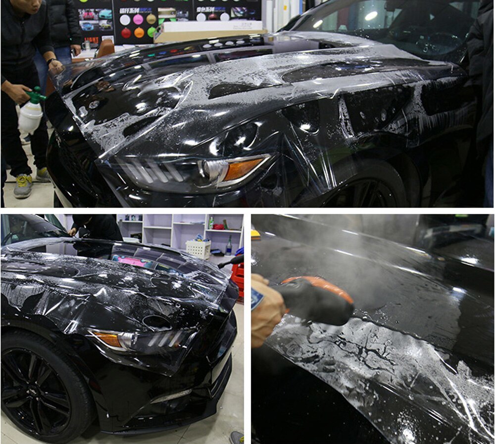 59*100 to 500CM 3 Layers Glossy PPF Clear Car Paint Protection Film