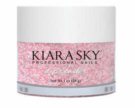 Kiara Sky Dip Dipping Powder 1oz  D496 Pinking Of Sparkle - $14.99