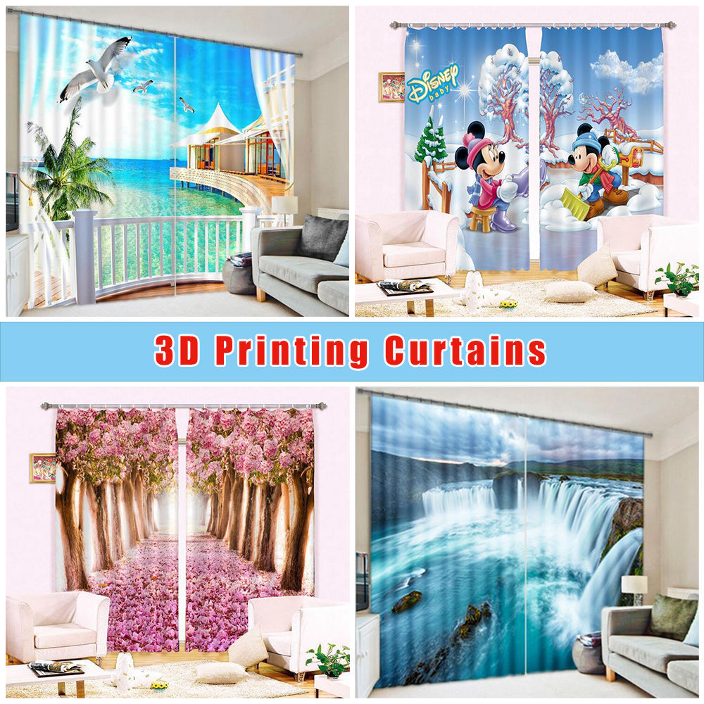 3D Tree horse 7 Blockout Photo Curtain Printing Curtains Drapes Fabric Window AU 