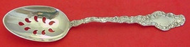 Watteau by Durgin Sterling Silver Serving Spoon Pierced 9-Hole Custom 8 3/8" - $132.05