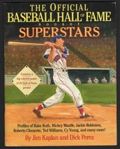 The Official Baseball Hall of Fame Book of Superstars Ted Williams cover - $8.94