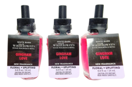 3 GINGHAM LOVE NEW Bath &amp; Body Works Wallflowers Home Fragrance Refill B... - $15.83