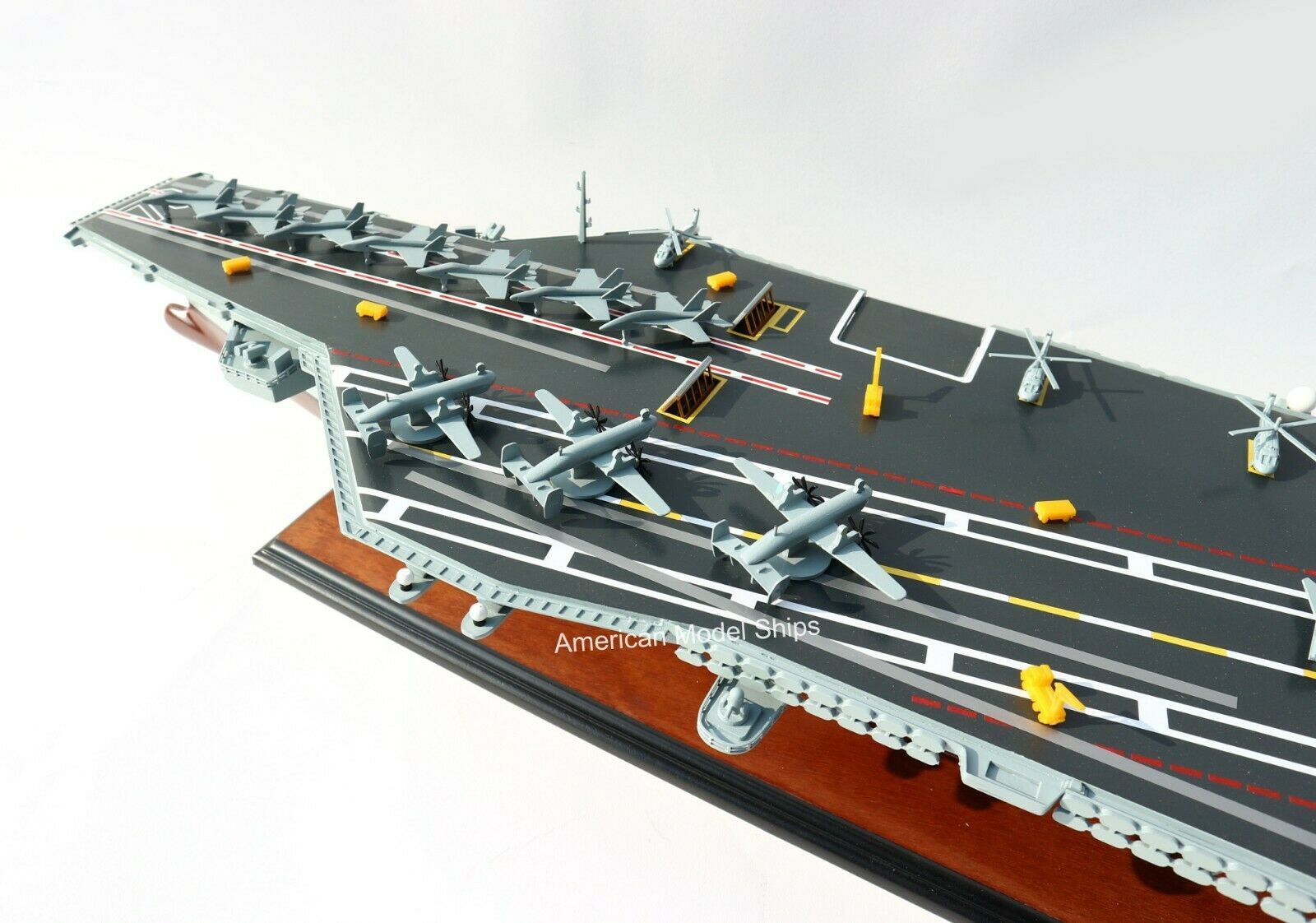 USS Gerald R. Ford CVN 78 Aircraft Carrier Handcrafted Wooden Model ...