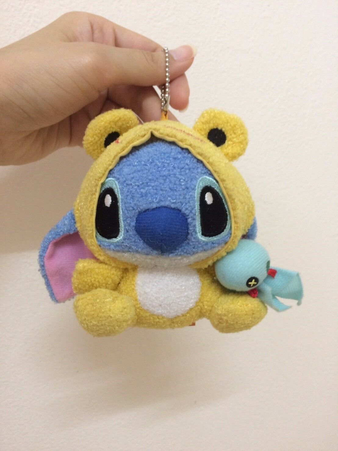 disney stitch plush keychain