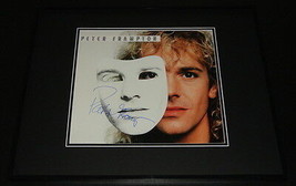 Peter Frampton Signed Framed Premonition 1986 Record Album Display JSA image 1