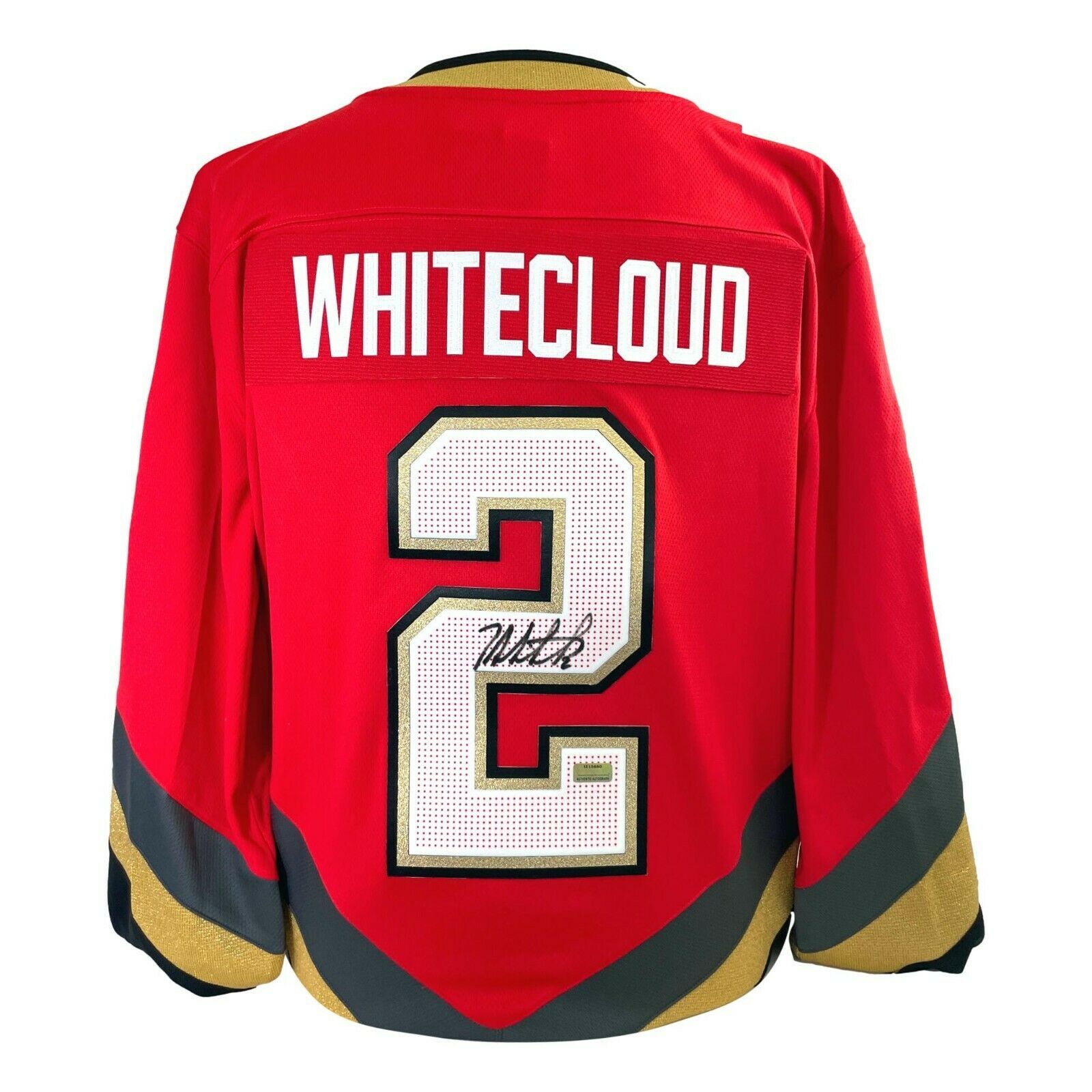 Zach Whitecloud Autographed Vegas Golden Knights Red Retro Jersey COA