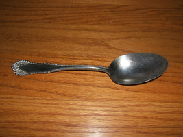 Antique Rogers Bros. A1 Silverplate Floral Ribbed Serving Spoon - $6.88