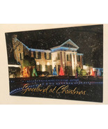 Elvis Presley Graceland Postcard Graceland At Christmas With Lights - $3.46