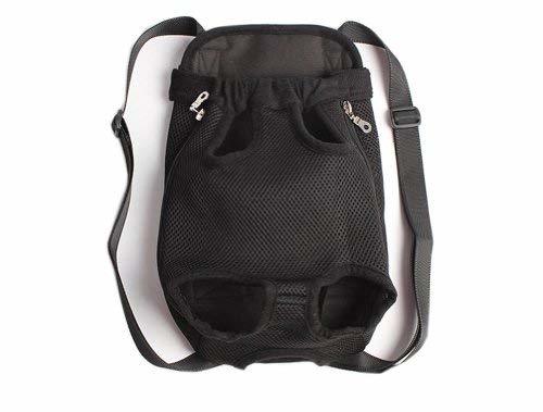 PANDA SUPERSTORE Portable Chest Carrier Backpack Bag for Pets Dogs Black(Bust 50