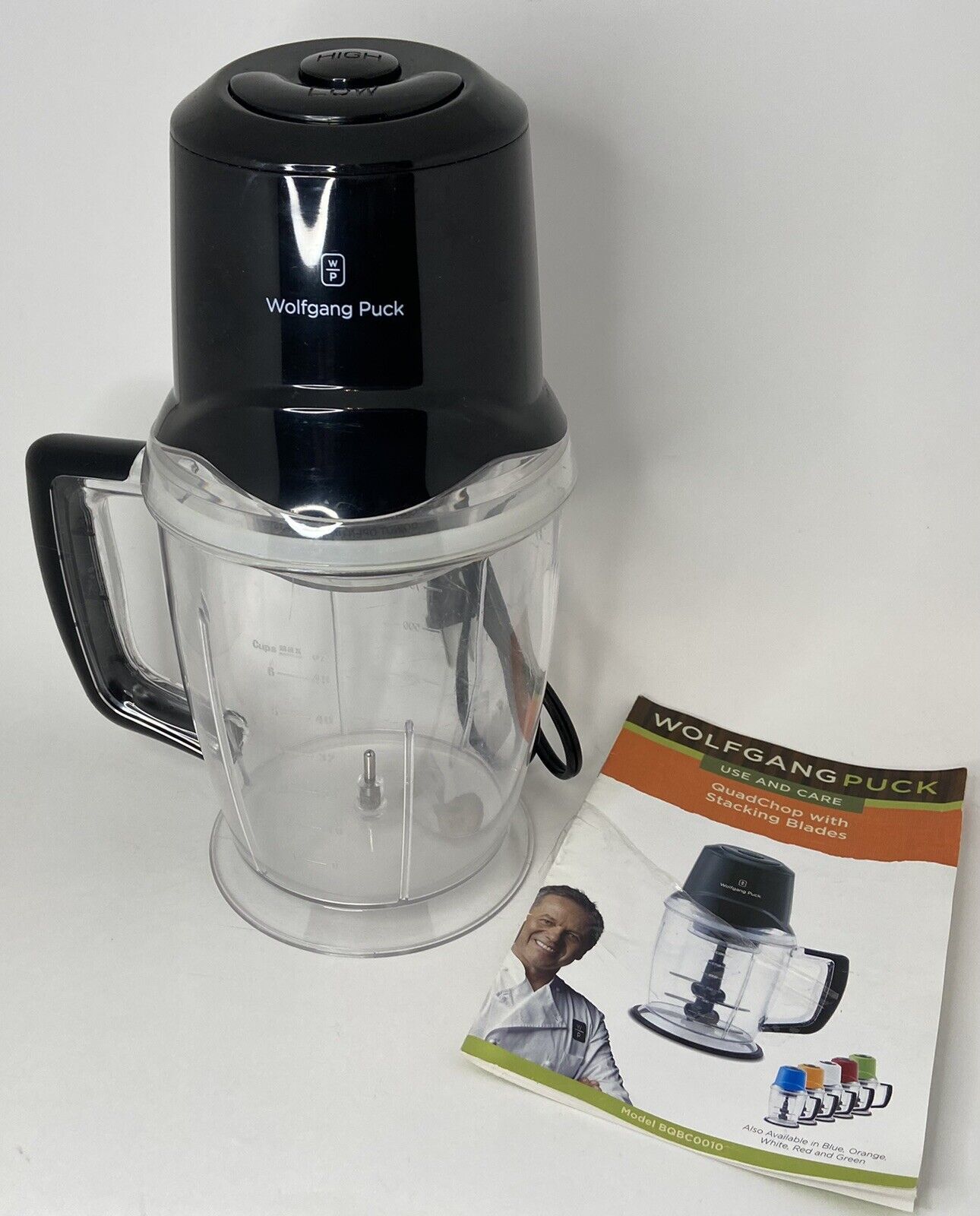 Wolfgang Puck Chopper Mixer BQBC0010 Black, No Blades Food Processors