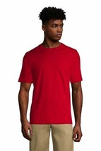 Lands&#39; End Men&#39;s Short Slv Essential T-shirt Red XL NEW 393753 - £11.81 GBP