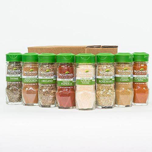 Organic Spice Rack Refill by McCormick, 8 Herbs & Spices Included