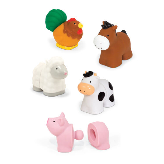 Melissa & Doug Pop Blocs Farm Animals Learning Toy - $10.50