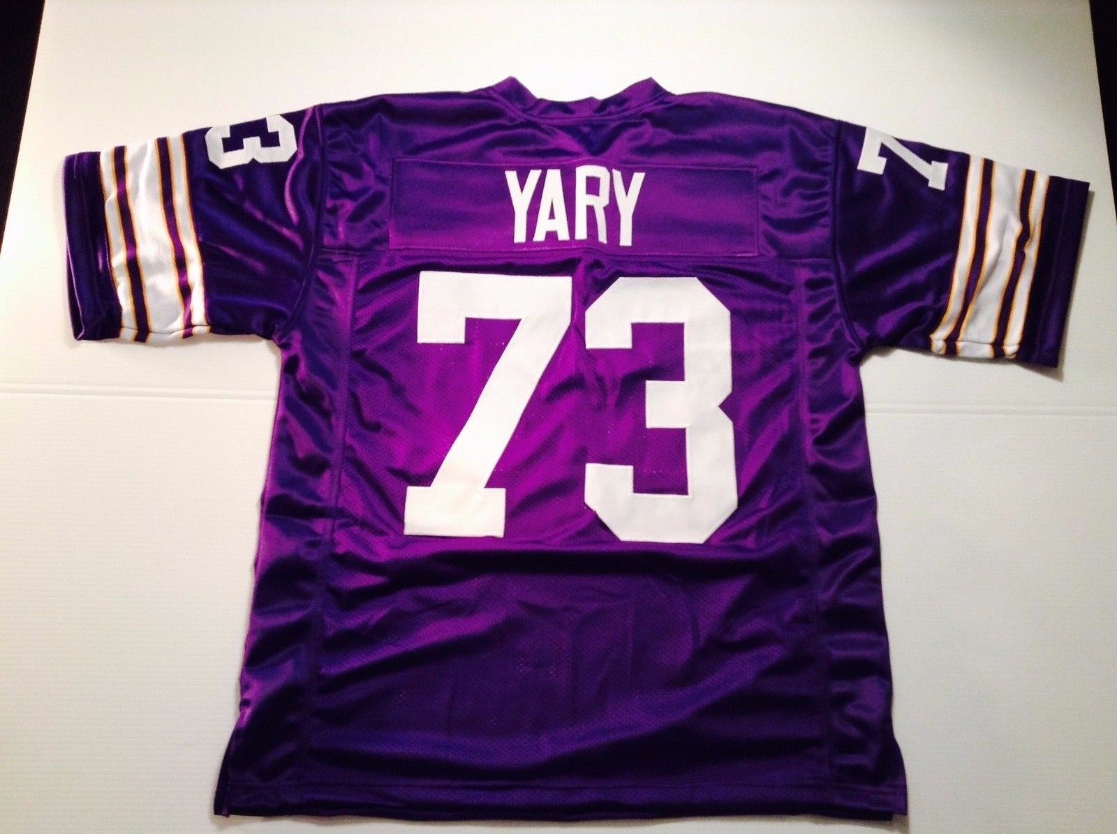 UNSIGNED CUSTOM Sewn Stitched Ron Yary Purple Jersey - M, L, XL, 2XL - $35.99