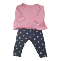 Child of Mine Fox outfit  Pink Blue Multicolor Dots - $9.50
