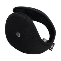 HMUS Warm Earmuffs Cold Protection Polyester Fabric Unisex (Black)