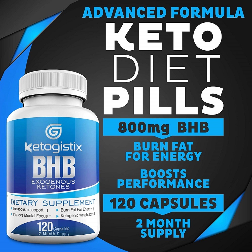 Gistix Labs Keto BHB Pills. Keto Advanced Beta Hydroxybutyrate 800 Mg ...