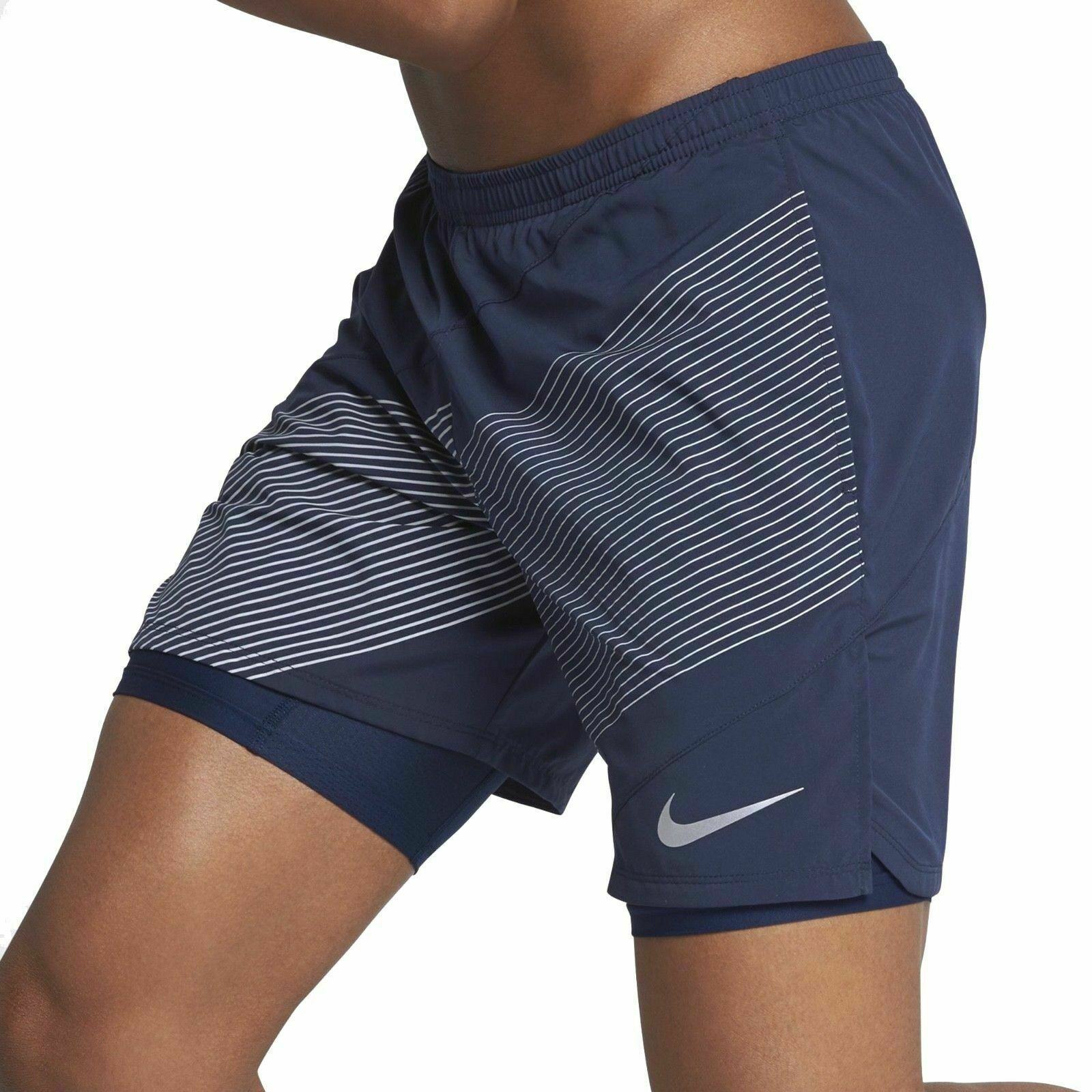 new-nike-mens-flex-2-in-1-running-shorts-support-ventilation-sz-s