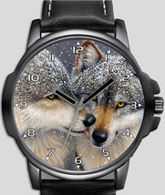 Wolf Pair Love Unique Wrist Watch FAST UK - $54.00