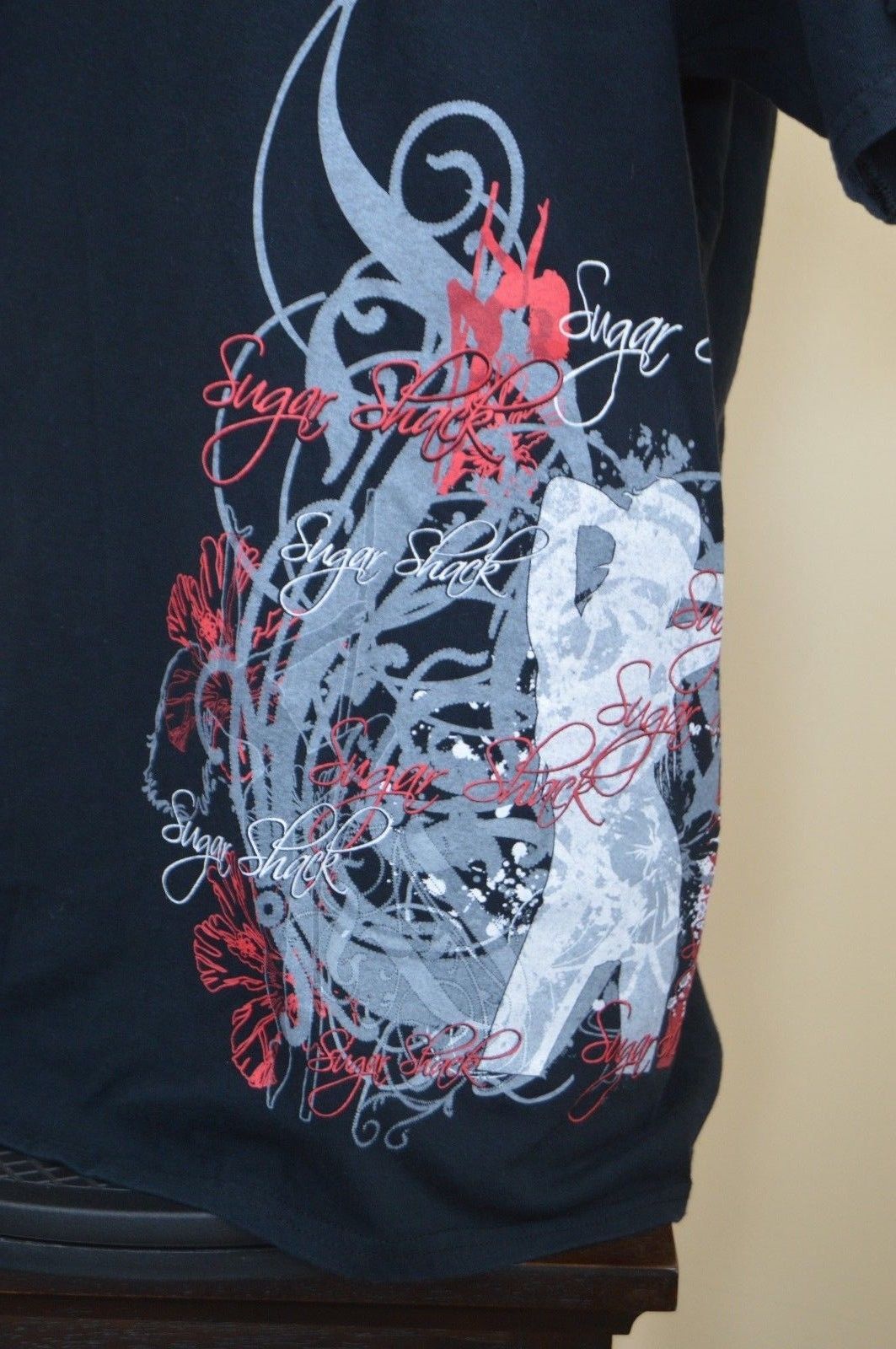 Sugar Shack Geneva WI Male & Female Dancers Black Mens XL Graphic T