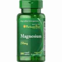 Magnesium 250MG 100 May Help Blood Pressure Osteoporosis Insomnia Depression - $10.10