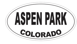 Aspen Park Colorado Oval Bumper Sticker D7147 Euro Oval - $1.39+