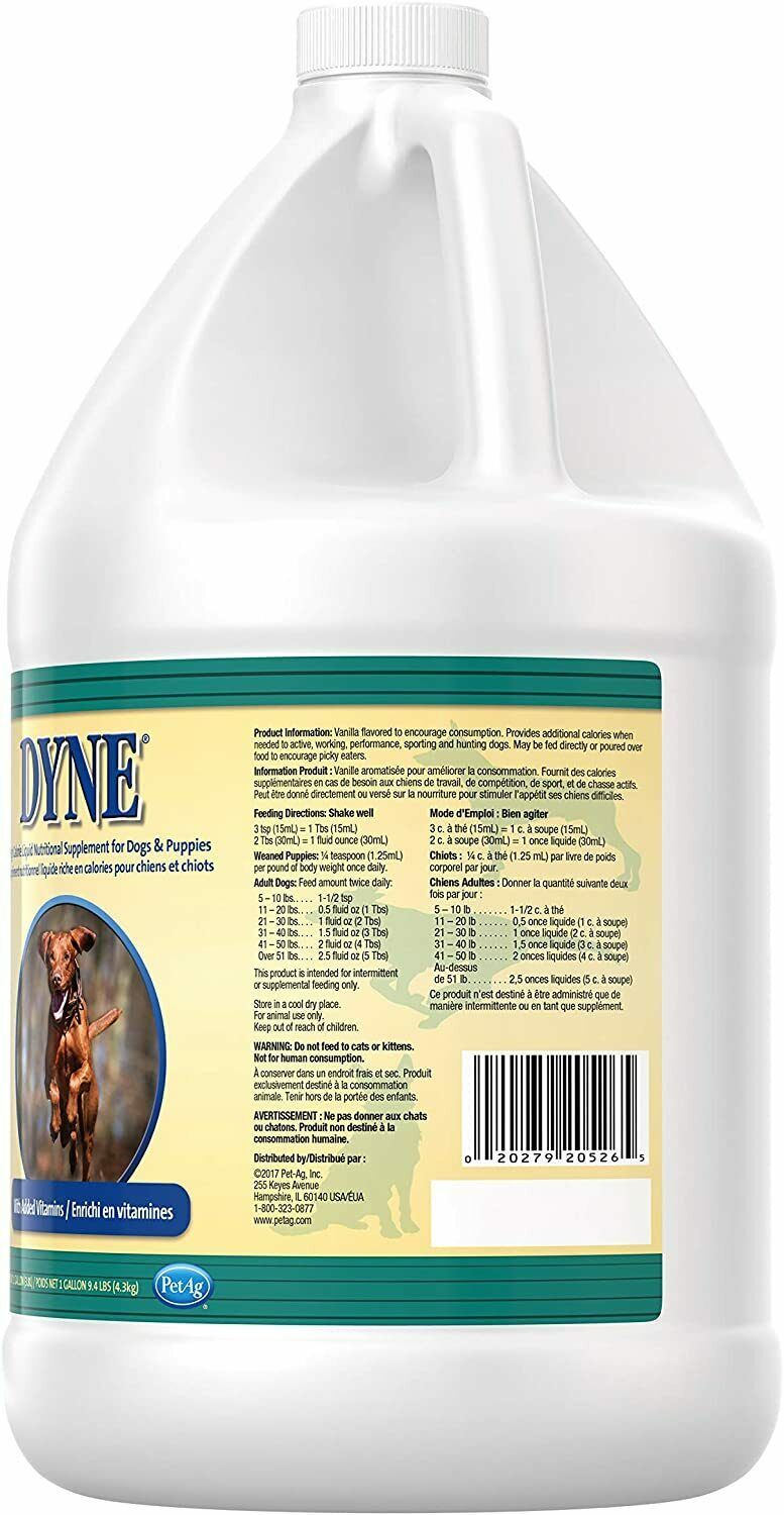 DYNE High Calorie Dog Supplement 1 gallon Vitamins & Supplements
