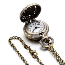 Steampunk Two Small Owl Quartz Pocket Chain Watch (with Padded Box), COOL!! - $33.62