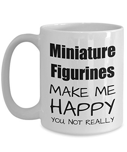 Miniature Figurines Lover Gift, Funny Mini Figurine Fan Mug, Hobby Birthday Gift