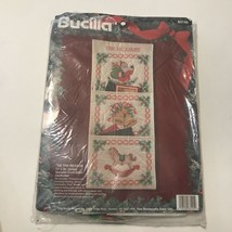 Bucilla Christmas Card Holder 83145 Opened Vintage Cross Stitch - $11.96