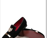 Black velvet gold buckle mens shoe 5 thumb155 crop