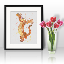 Tigger - Winnie the Pooh Disney art, Disney Poster, Disney Painting, Dis... - $2.80