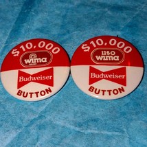 Highly Collectible! Rare vintage Budweiser pinback buttons! - $34.65