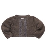 NWT Carter&#39;s Infant Girls 3 6 9 M Months Gray Gold Sparkle Knit Cardigan... - $9.99
