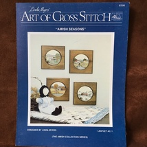 Linda Myers Counted Cross Stitch Leaflet #AC -1 Amish Seasons - $12.00