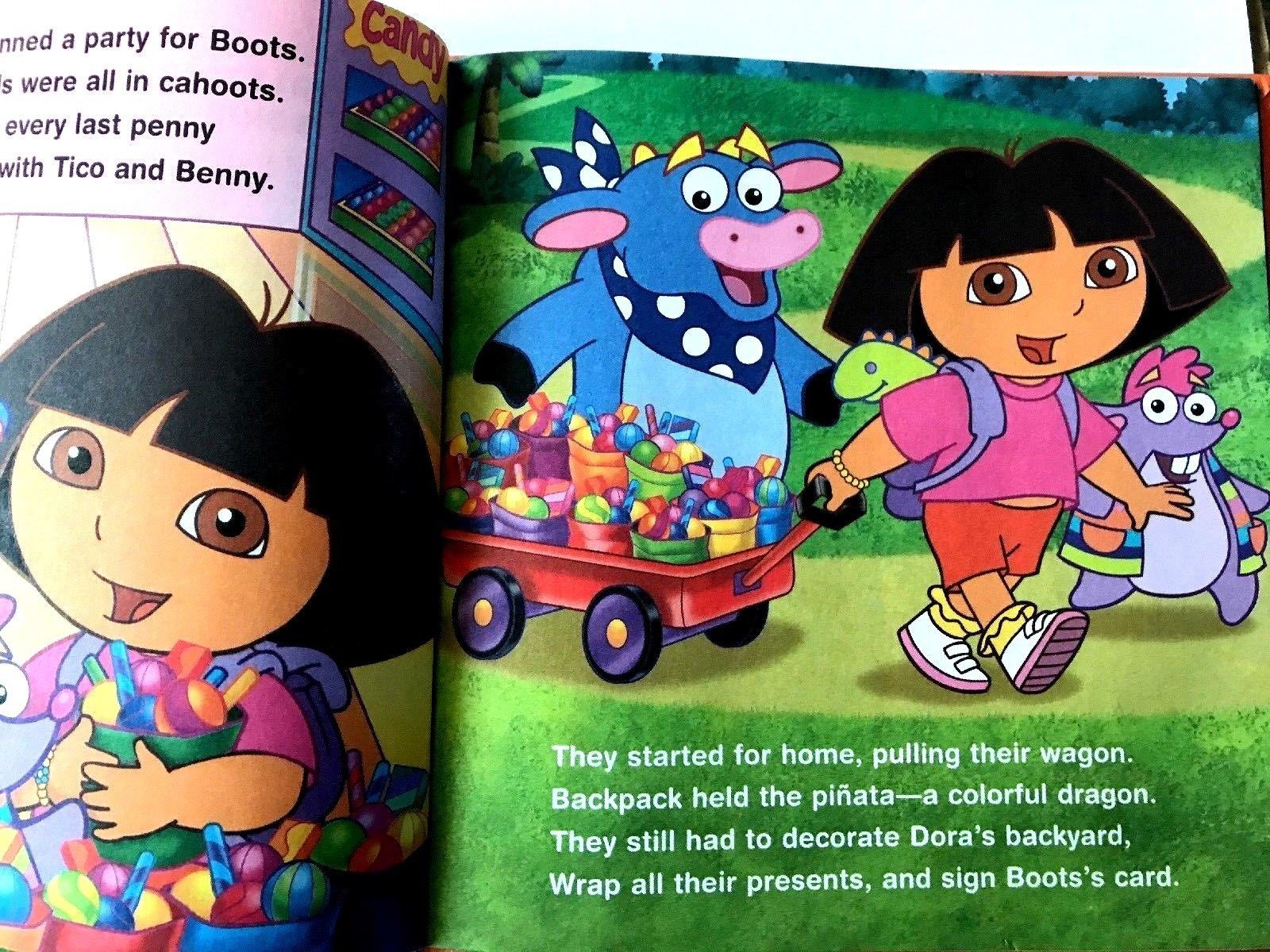 Scholastic Nick Jr. Dora The Explorer Hardback Book A Birthday for ...