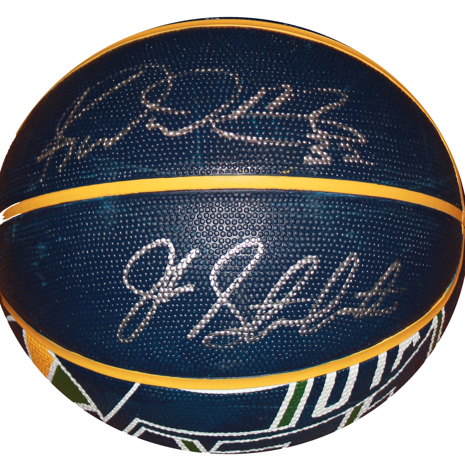 TEAM USA KARL MALONE AUTOGRAPHED SIGNED BLUE JERSEY JSA STOCK #215760