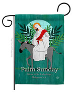 Rejoice Palm Sunday Garden Flag Faith 13 X18.5 Double-Sided House Banner - $19.97