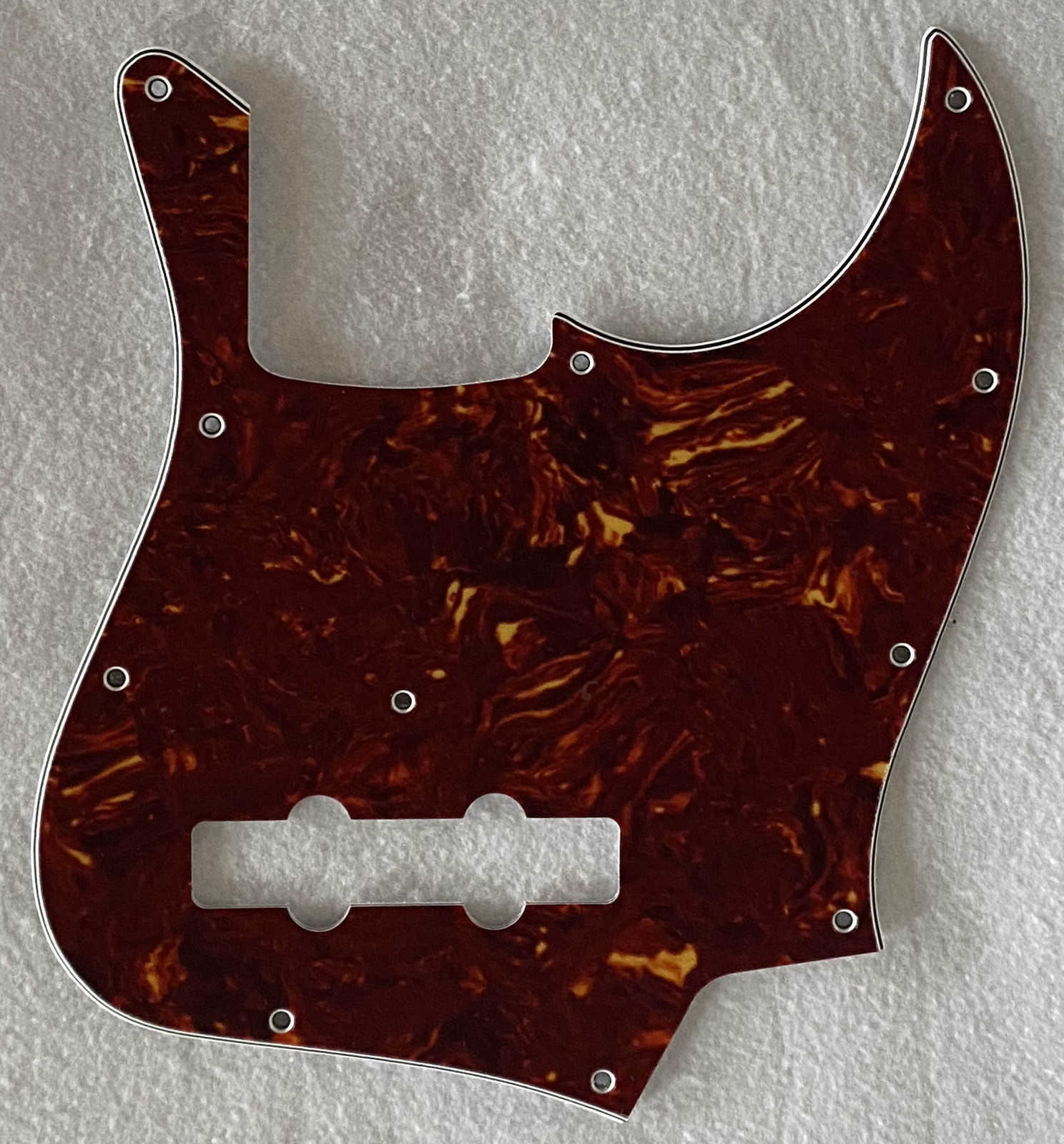 Fits Fender Geddy Lee Jazz Bass Guitar pickguard Scratch Plate,4Ply Red Tortoise