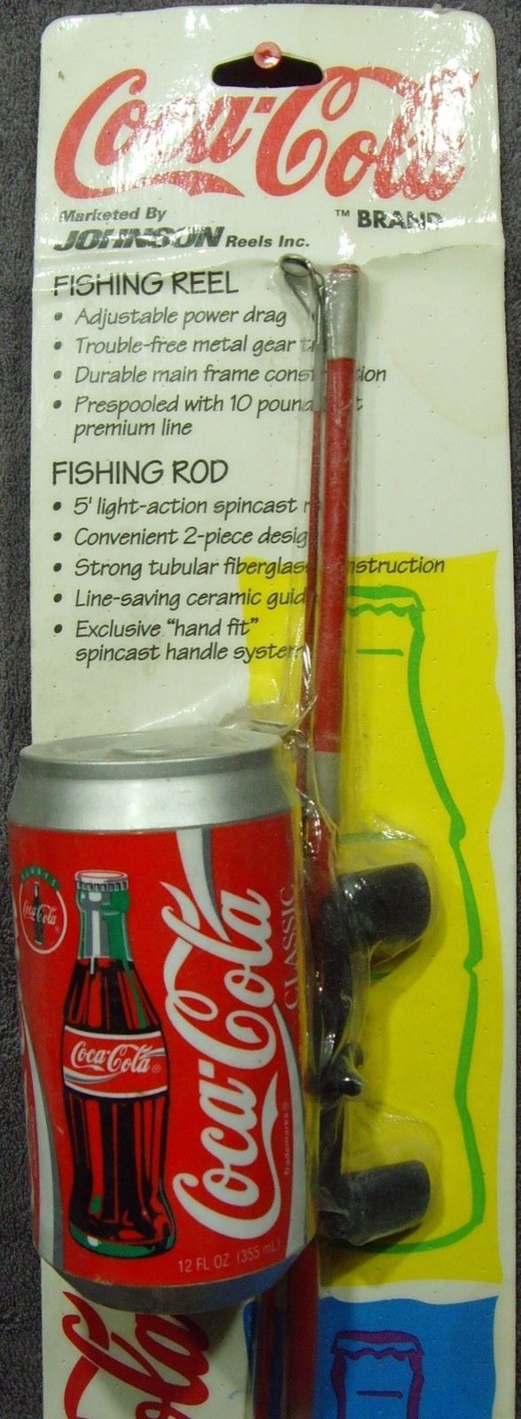 coca cola fishing rod and reel