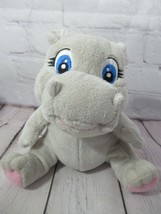 Garanimals gray hippo baby soft plush toy blue eyes pink feet stuffed an... - $29.69