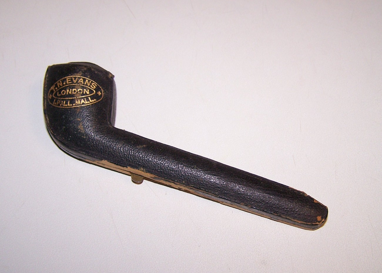 ANTIQUE Old Tobacco PIPE Case N EVANS London Pall Mall Antiques