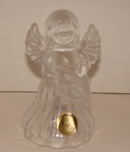   Collectible Goebel Lead Crystal Frosted Angel Bell - $7.99