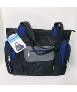 Graco Smart Organizer Tote Diaper Bag Black / Blue Insulated Pocket New ... - $29.65