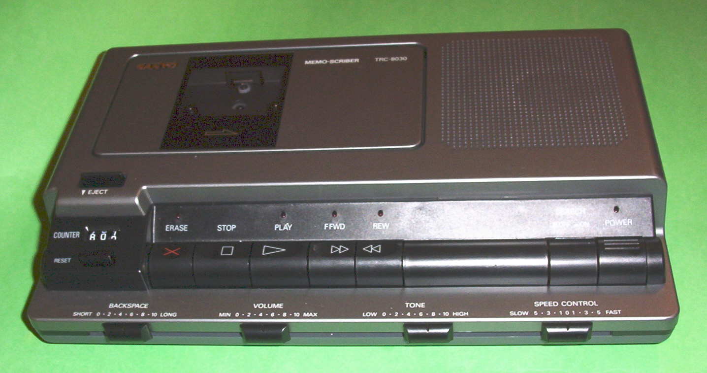 Sanyo Standard Cassette TRC 8030 Transcriber Transcribing Machine System 