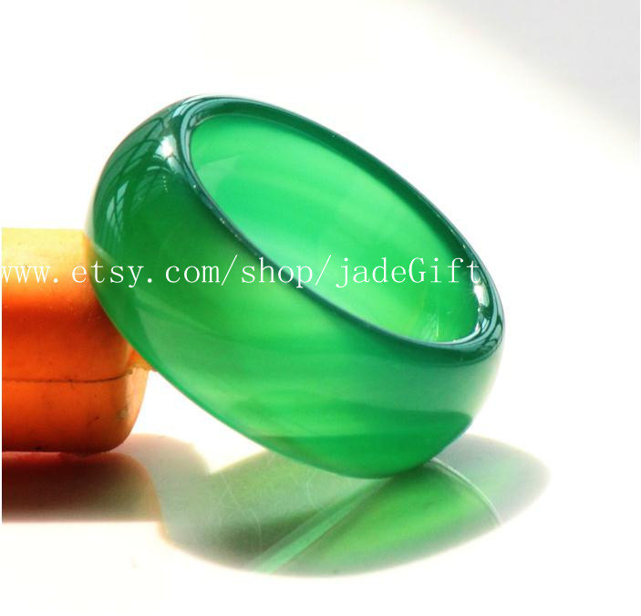 Primary image for FREE SHIPPING -  Natural green jadeite jade charm Ring ,  jadeite jade ring -Cus